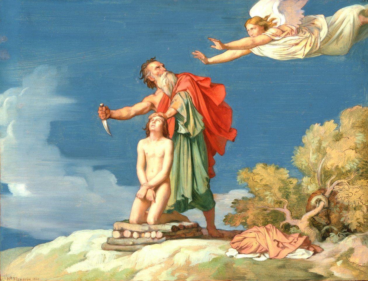 The Sacrifice of Isaac by Hippolyte Flandrin
