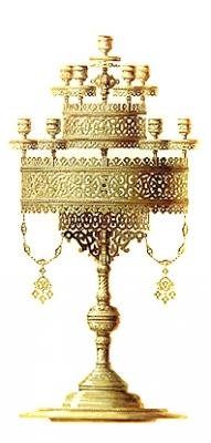 Design for a candelabrum by Hippolyte Monighetti