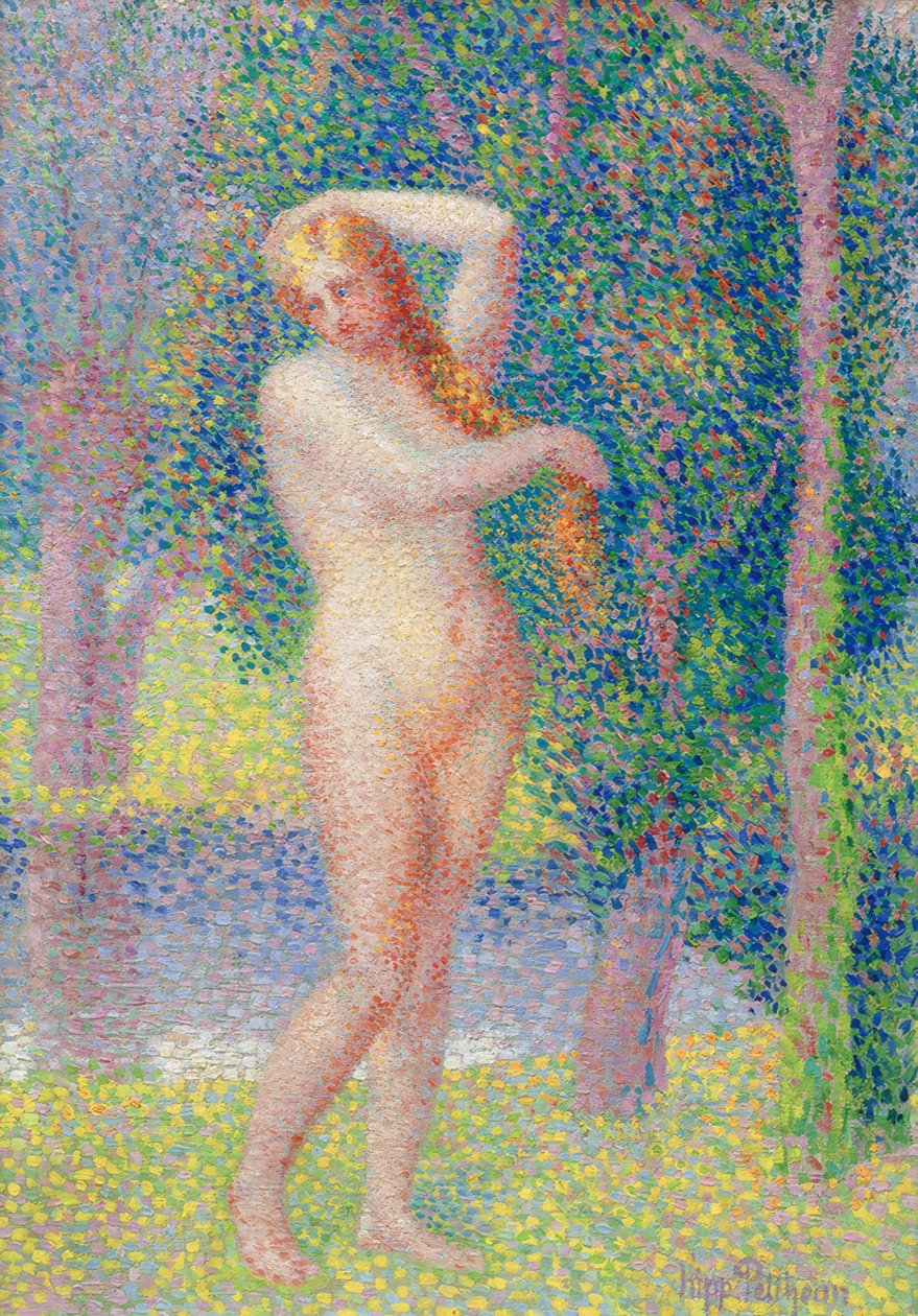 Bather by the River by Hippolyte Petitjean