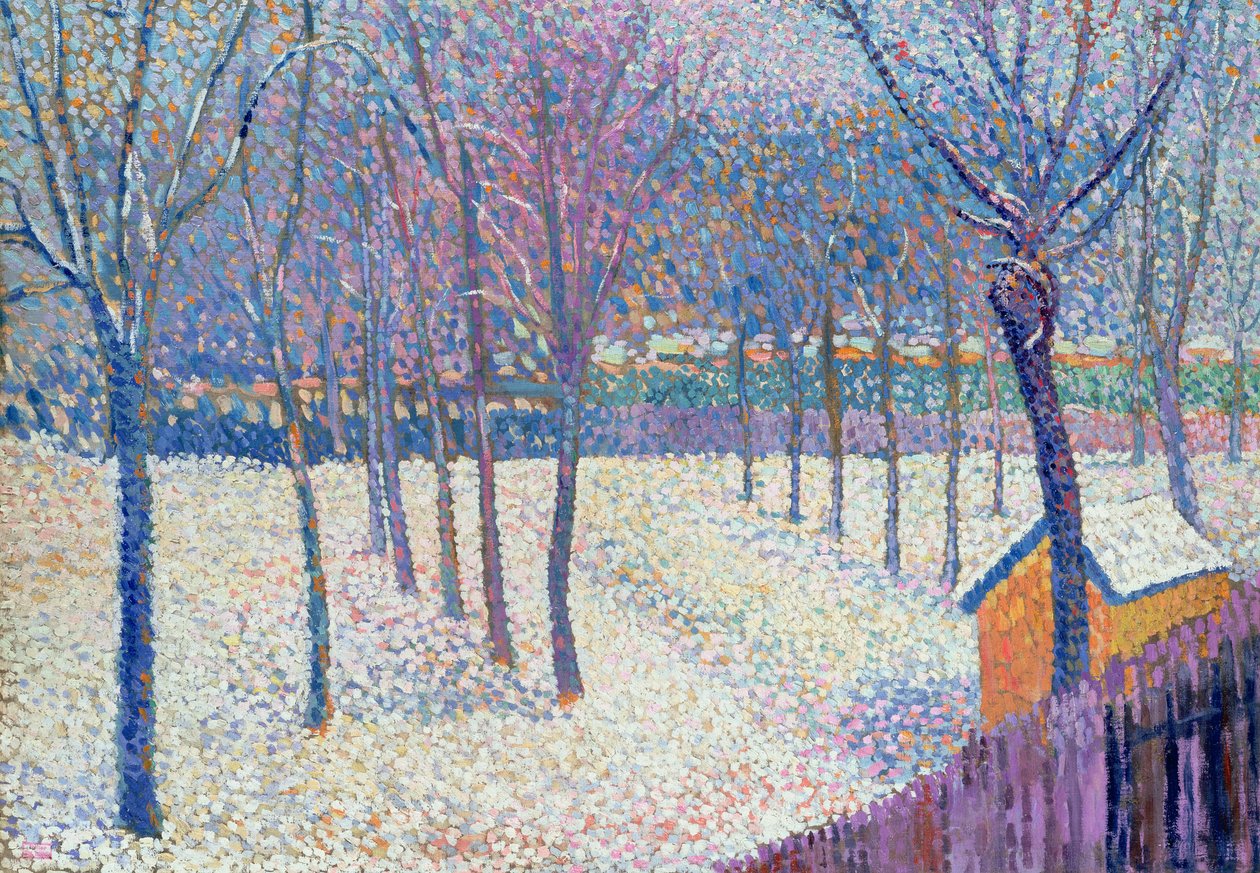The Orchard under the Snow by Hippolyte Petitjean