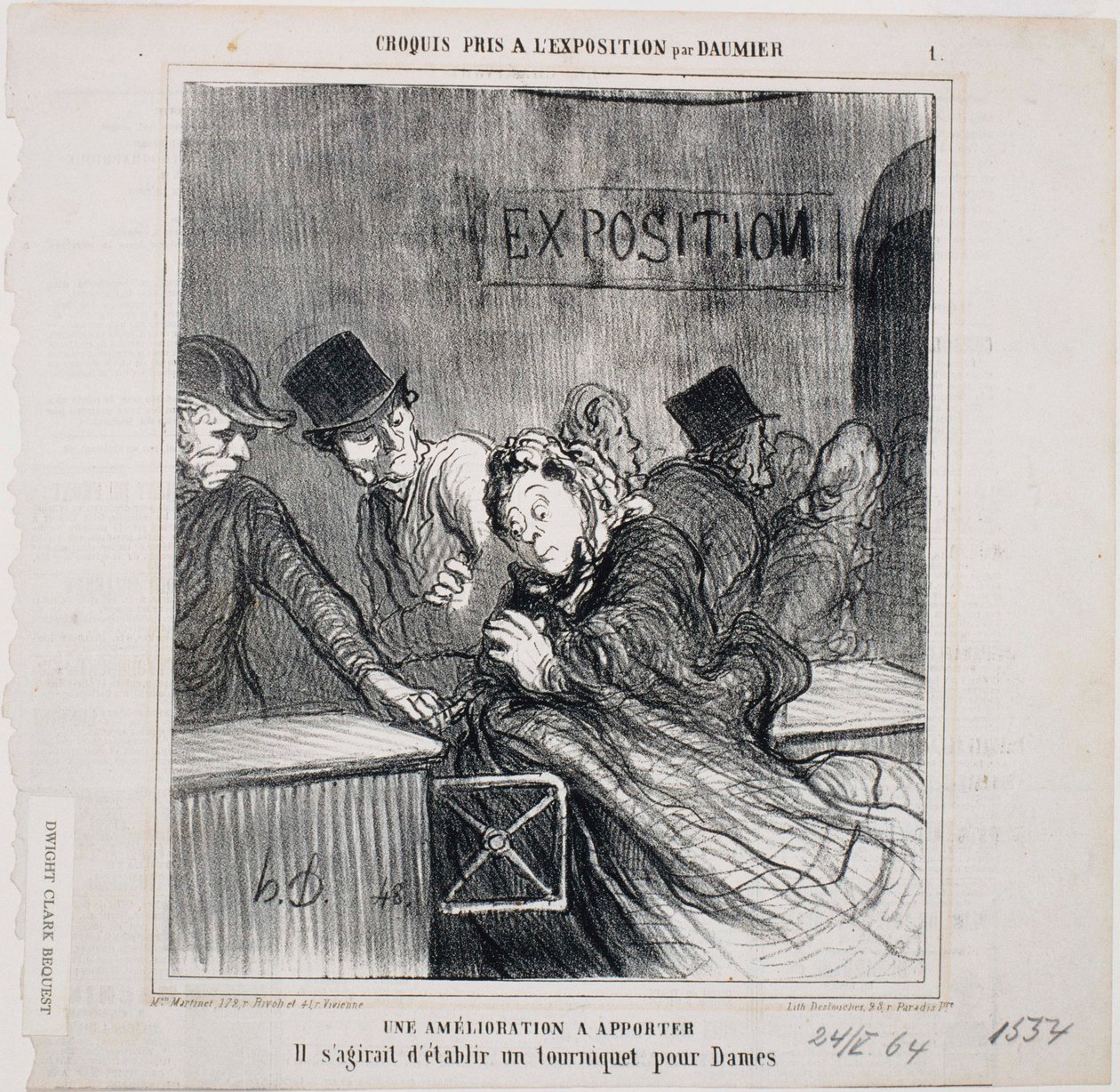 Sketches Taken at the Exposition - An Improvement to be Made by Honoré Daumier