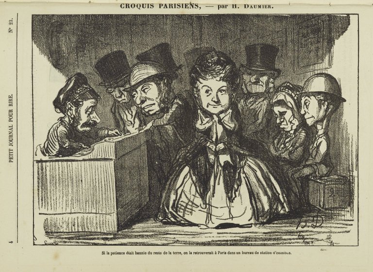 If Patience Had Disappeared All Over the World One Would Surely Find It Again at a Bus Station in Paris by Honoré Daumier