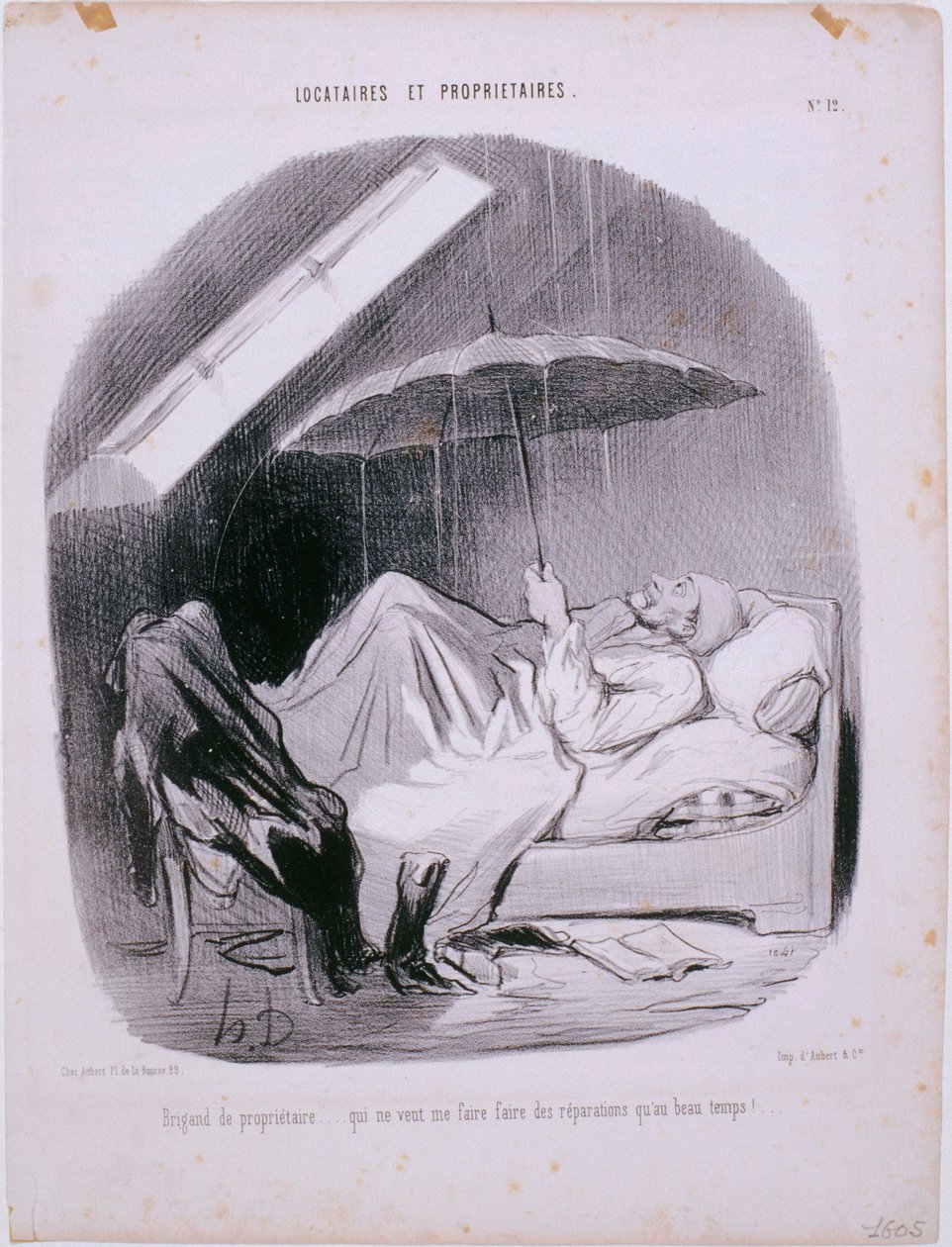 Tenants and Owners - Scoundrel of an Owner... by Honoré Daumier