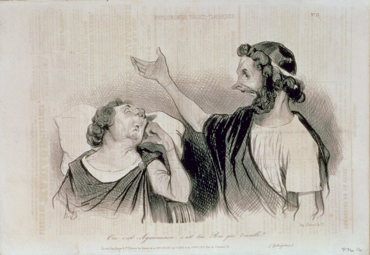 Physiognomy of the Characters of Classical Tragedy; Yes, it is Agamemnon your king who awakens you! from 