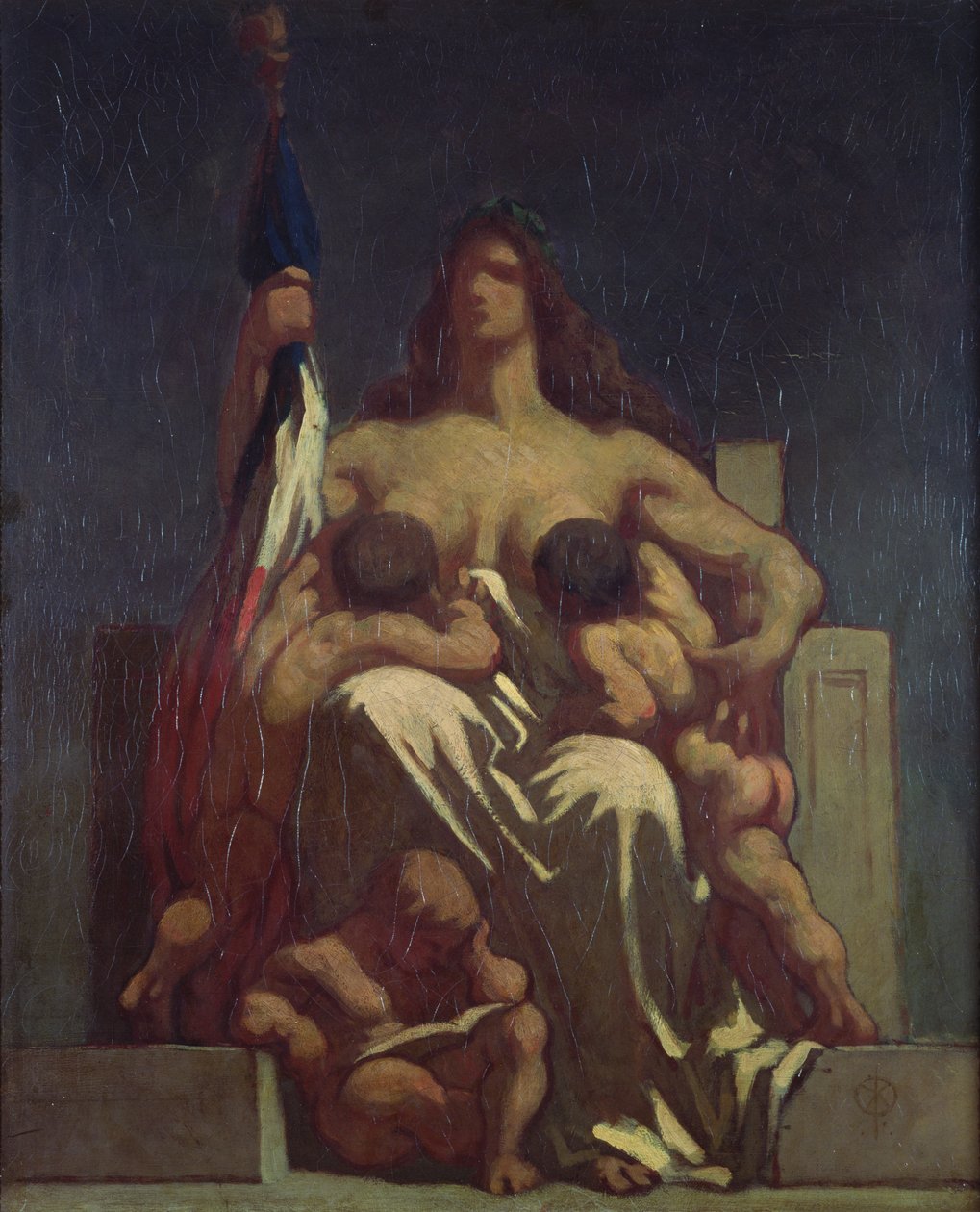 The Republic (sketch) by Honoré Daumier
