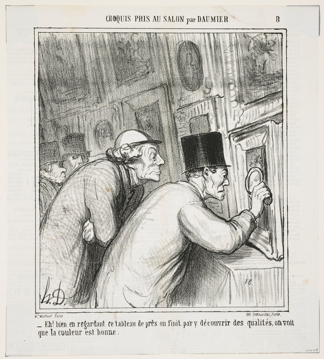 Well, if you look very closely, you might end up finding some quality! The colour seems to be good by Honoré Daumier