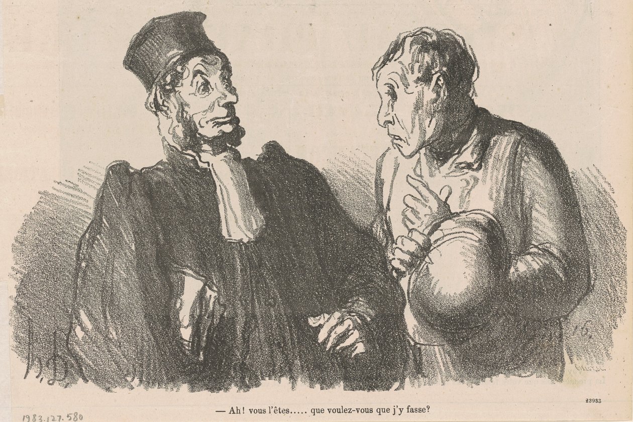 Ah! You are ... what do you want ... by Honoré Daumier