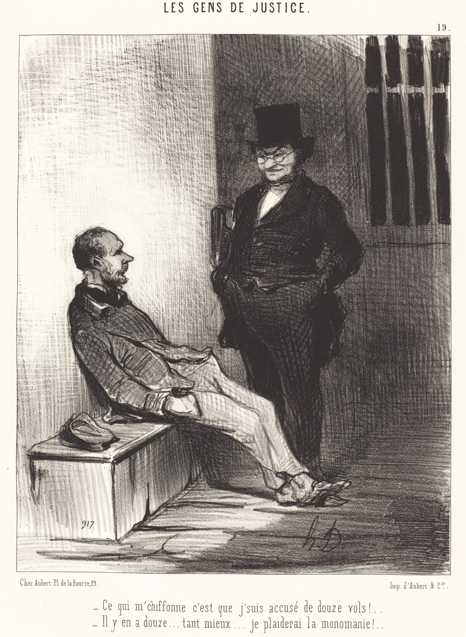 What Bothers Me Is... Twelve Thefts! by Honoré Daumier