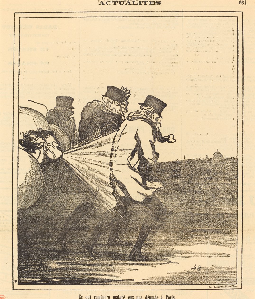 What Will Bring Back... Our Deputies to Paris by Honoré Daumier