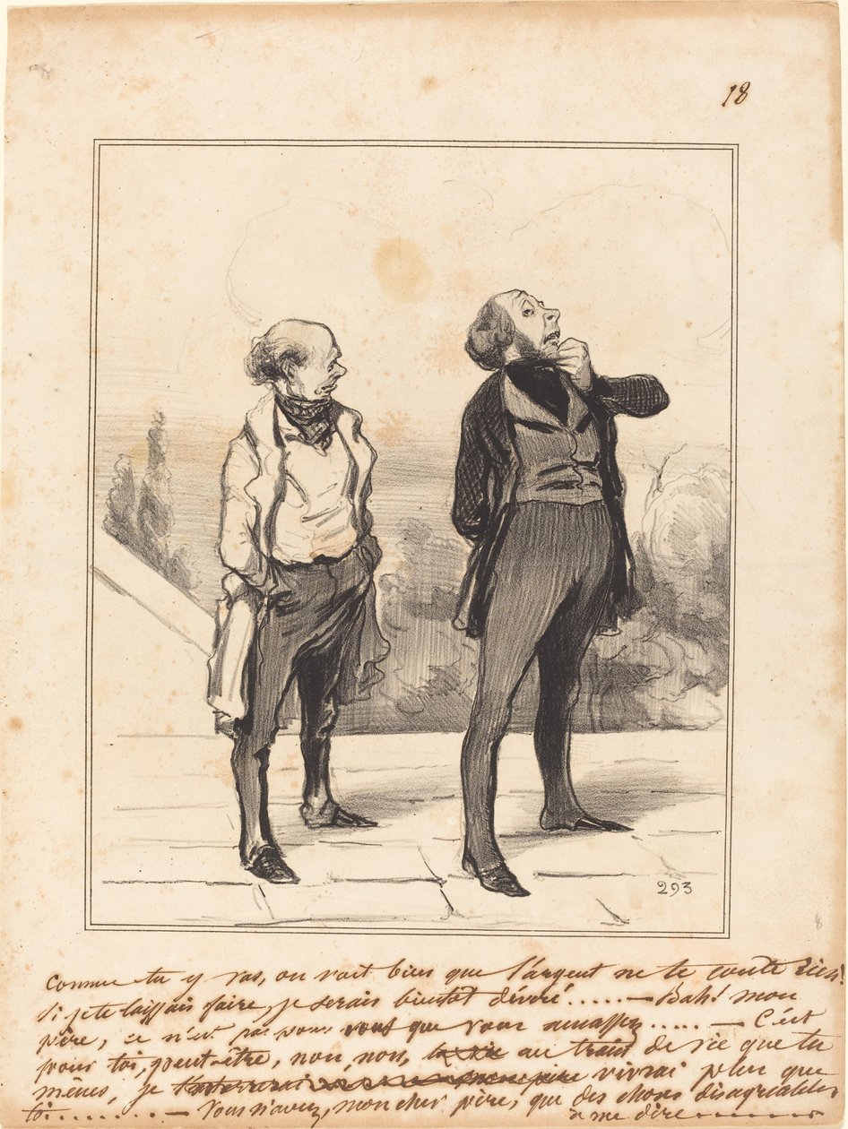 How you go... by Honoré Daumier