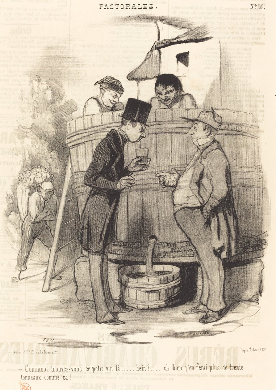 How Do You Find This Little Wine... by Honoré Daumier