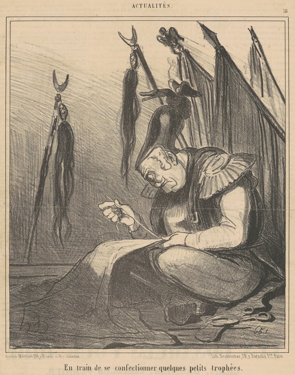 In the Process of... Making Some by Honoré Daumier
