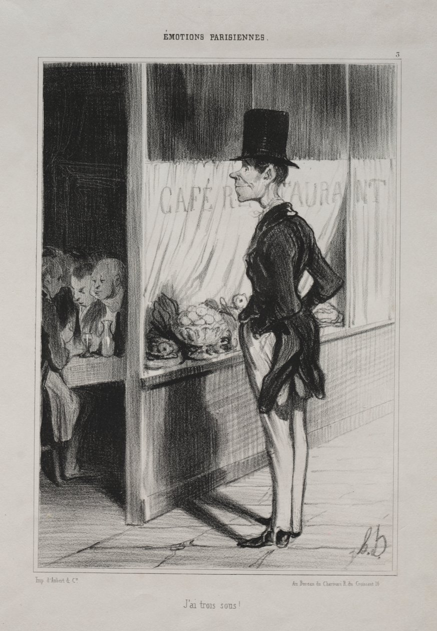 I Have Three Sous! by Honoré Daumier