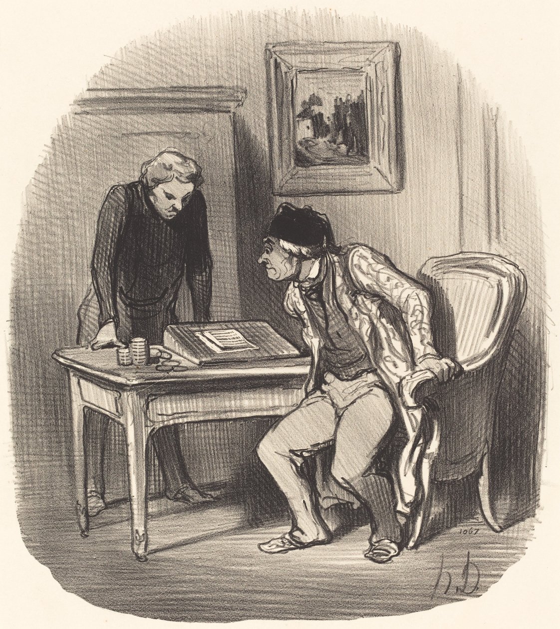 Is the Account Correct?... by Honoré Daumier