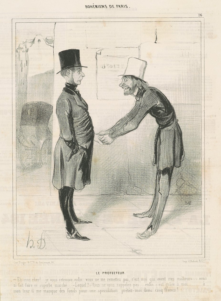 The Protector by Honoré Daumier