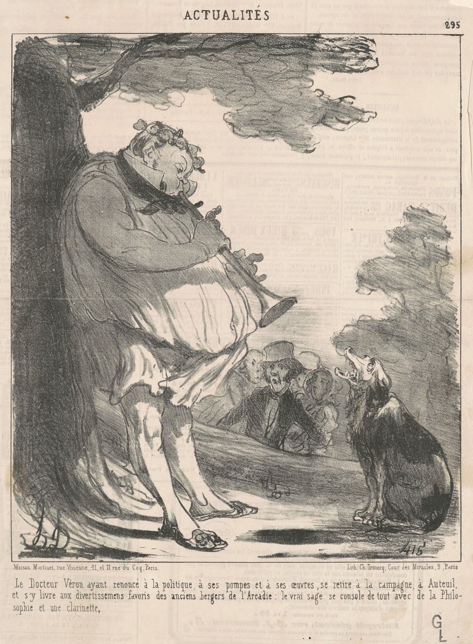 Doctor Véron... in Auteuil... by Honoré Daumier