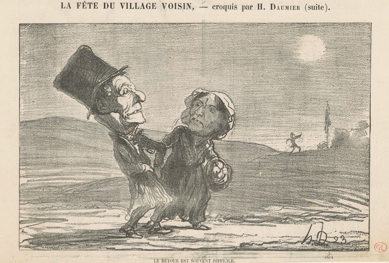 The Return is Often Difficult by Honoré Daumier