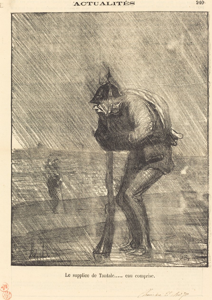 The Punishment of Tantalus... Water Included by Honoré Daumier