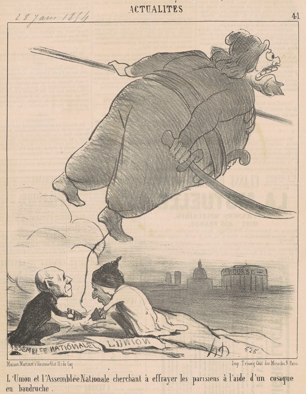 The Debates... by Honoré Daumier