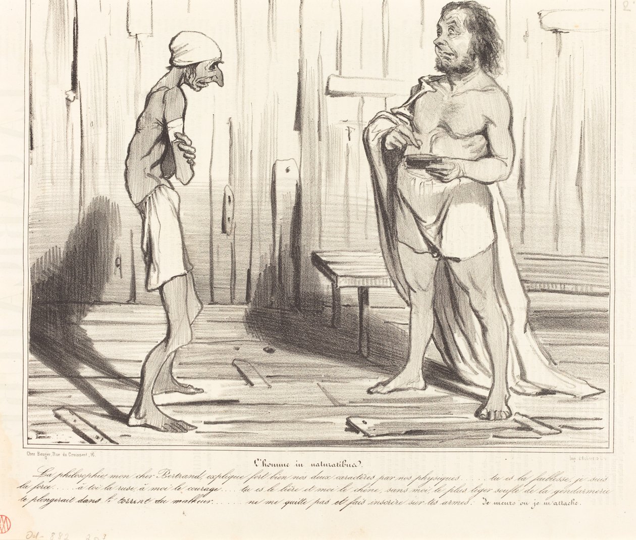 Man in Natural State by Honoré Daumier