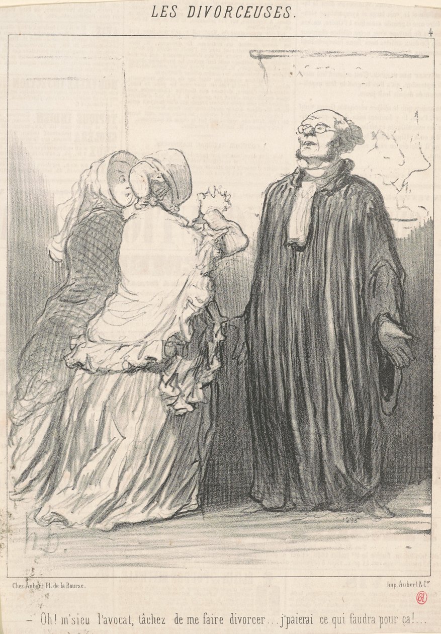 Oh! Mr. Lawyer, try to... by Honoré Daumier