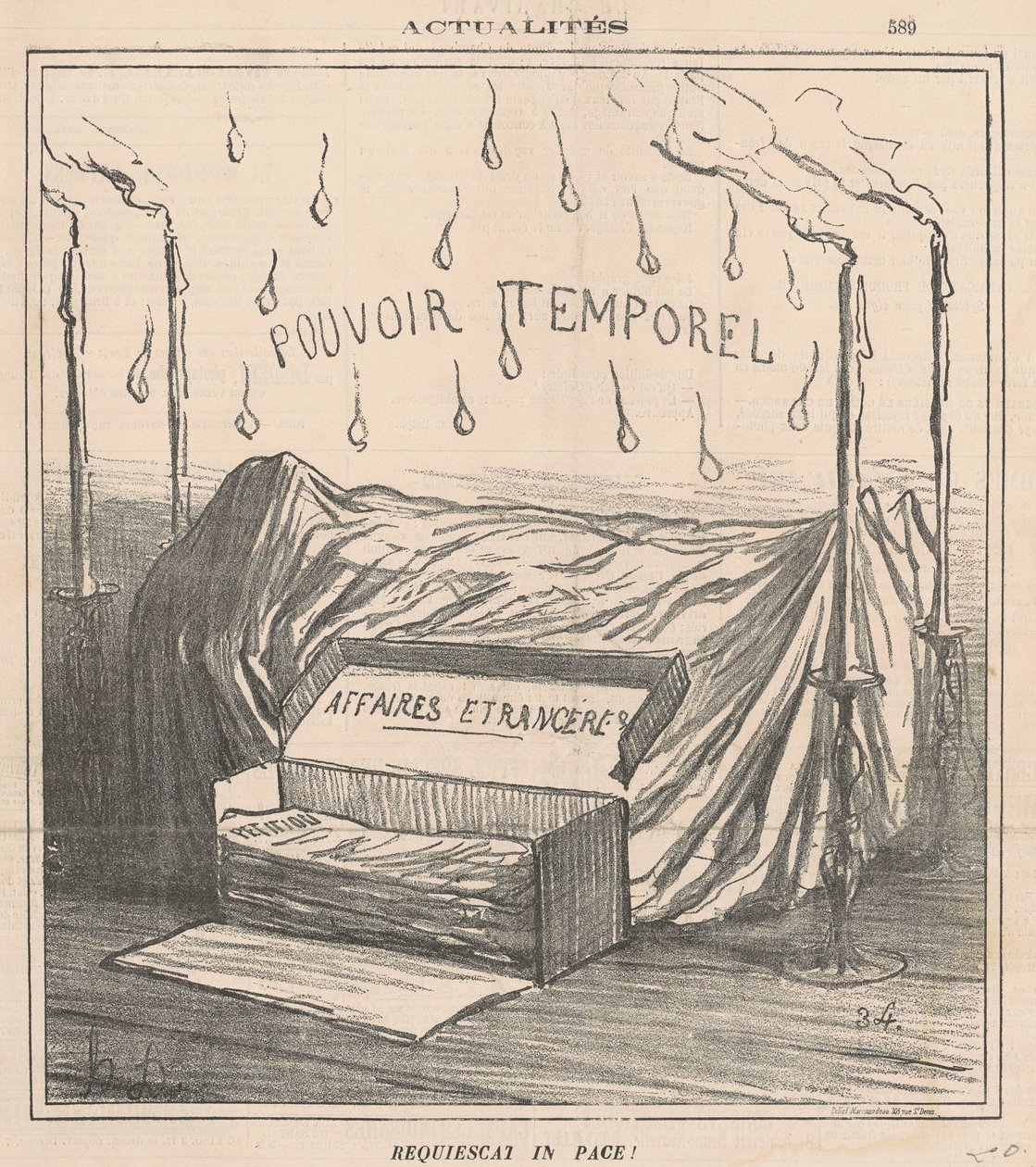 Requiescat in pace! by Honoré Daumier