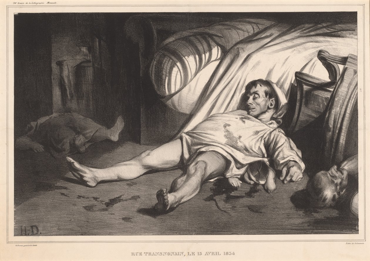 Rue Transnonain, April 15, 1834 by Honoré Daumier