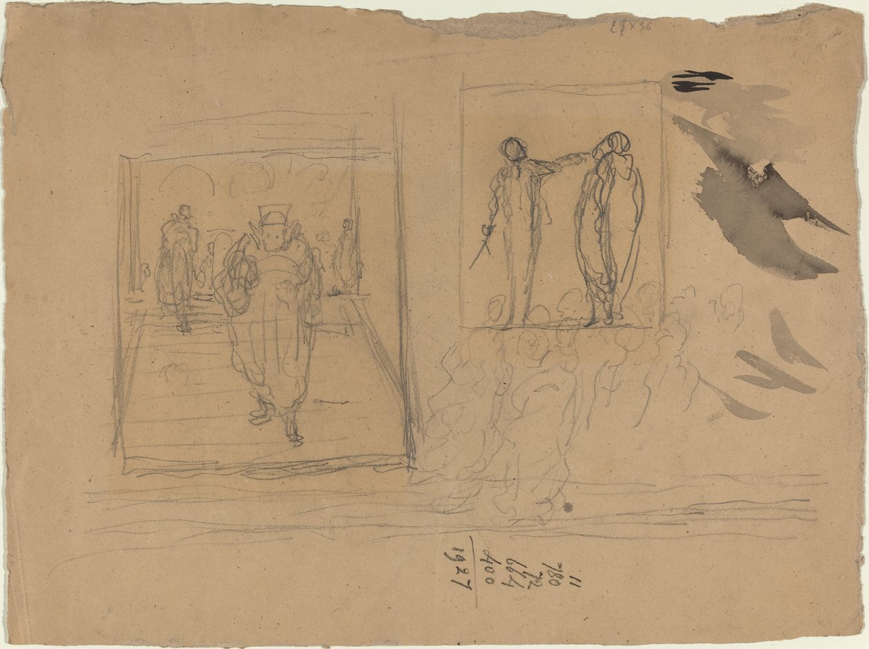 Scene in a Palace of Justice by Honoré Daumier