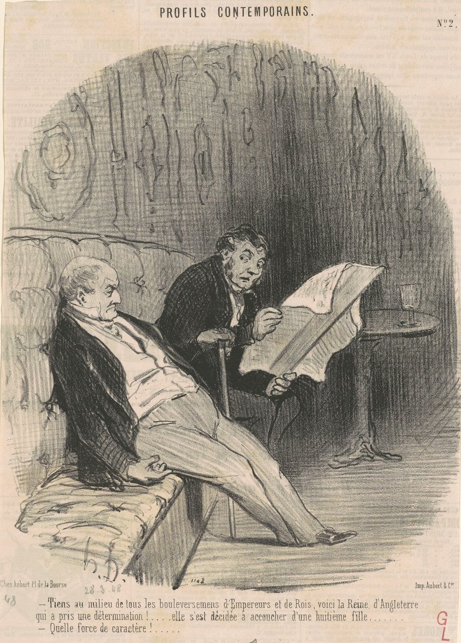 Hold in the Midst of ...Upheavals... by Honoré Daumier
