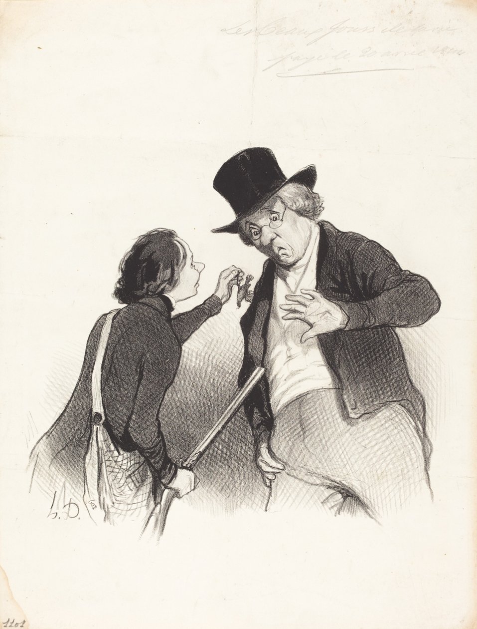 A Beginning at the Hunt by Honoré Daumier