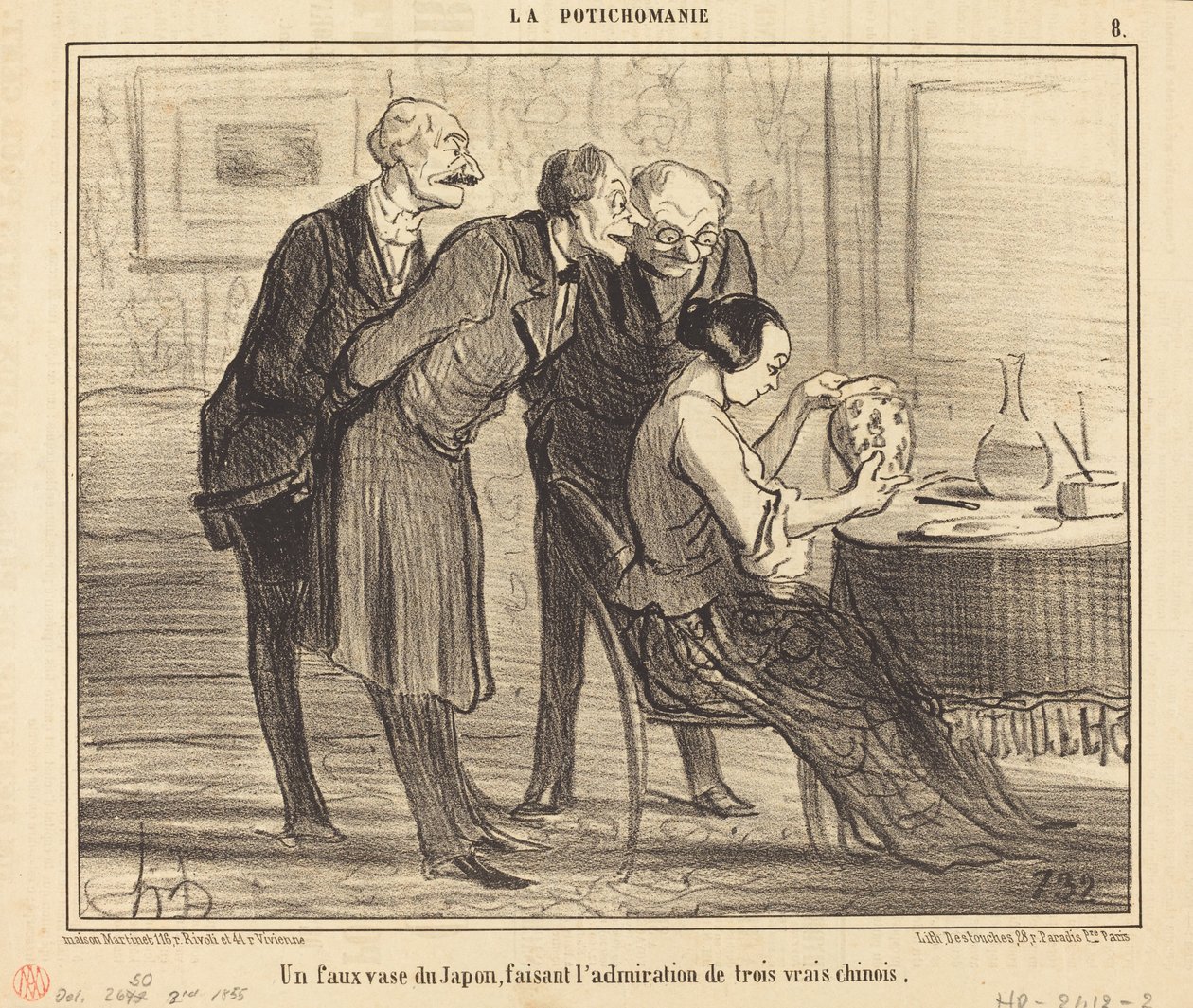 A Fake Japanese Vase Making... by Honoré Daumier