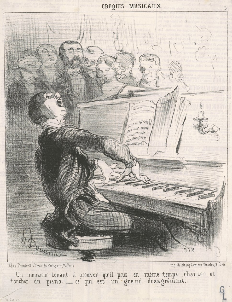 A Gentleman proving that he can... by Honoré Daumier