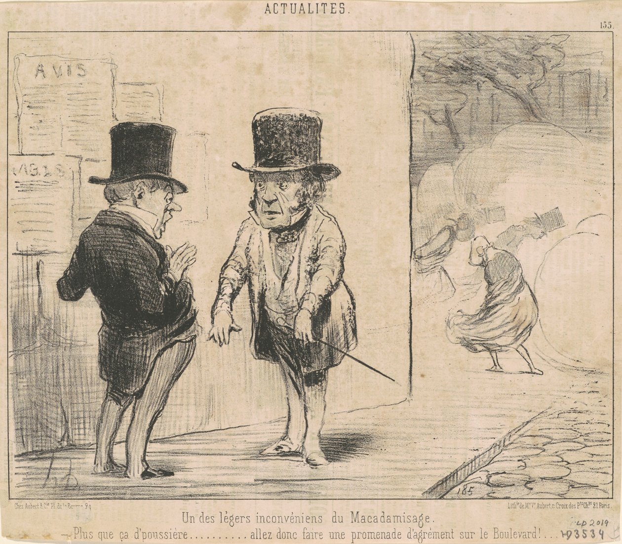 One of the Inconveniences of Macadamization by Honoré Daumier