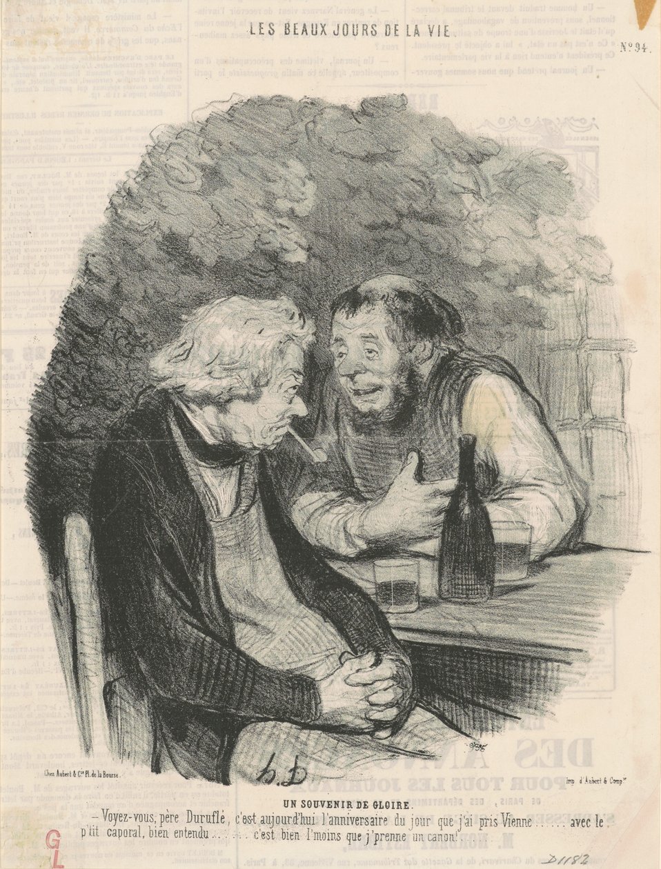 A Memory of Glory by Honoré Daumier
