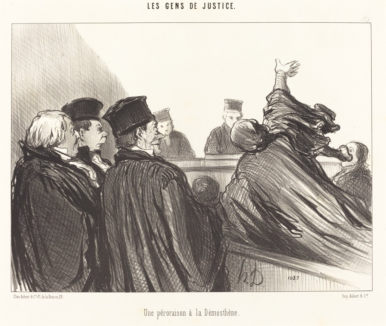 A Peroration in the Style of Demosthenes by Honoré Daumier