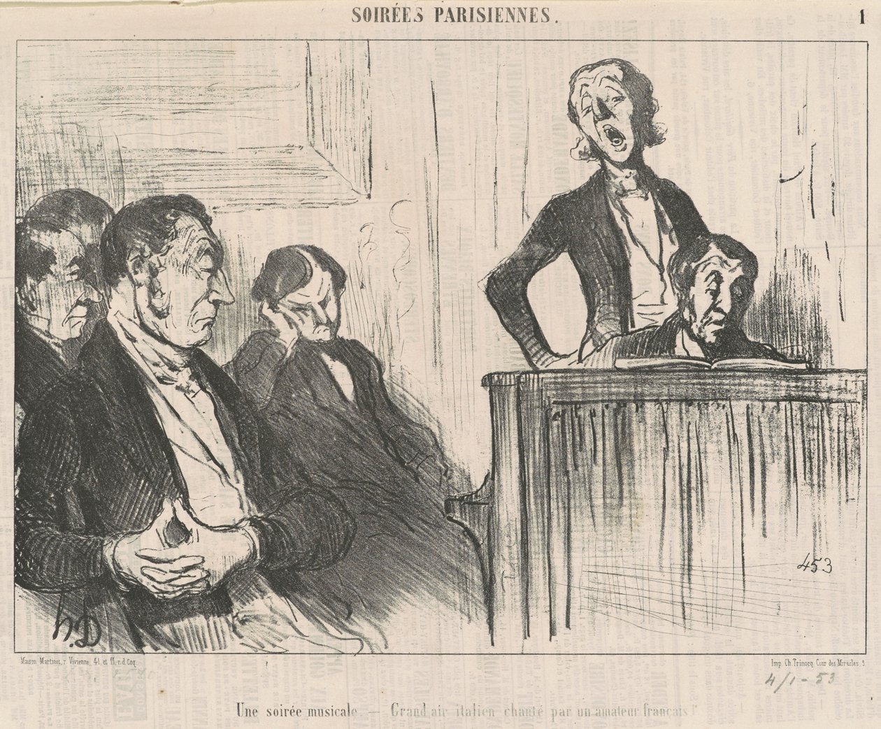A Musical Evening by Honoré Daumier