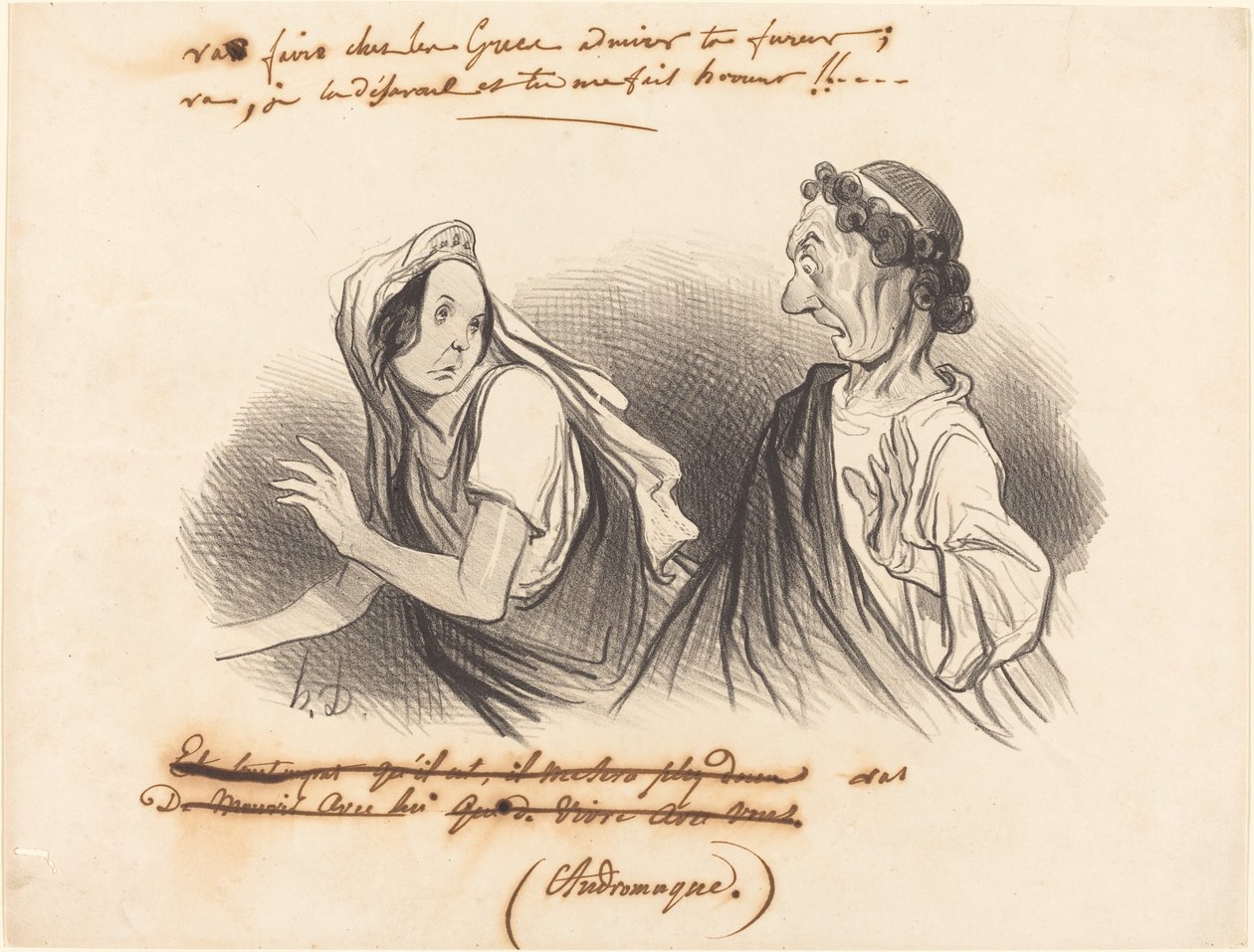 Go... Admire Your Fury... by Honoré Daumier