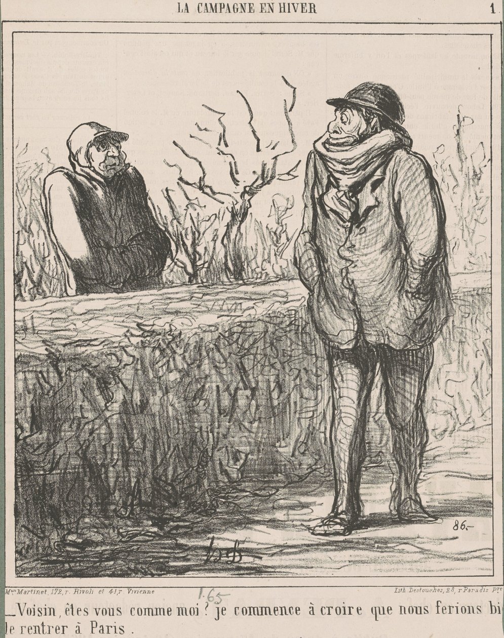 Voisin, are you like me? ... by Honoré Daumier