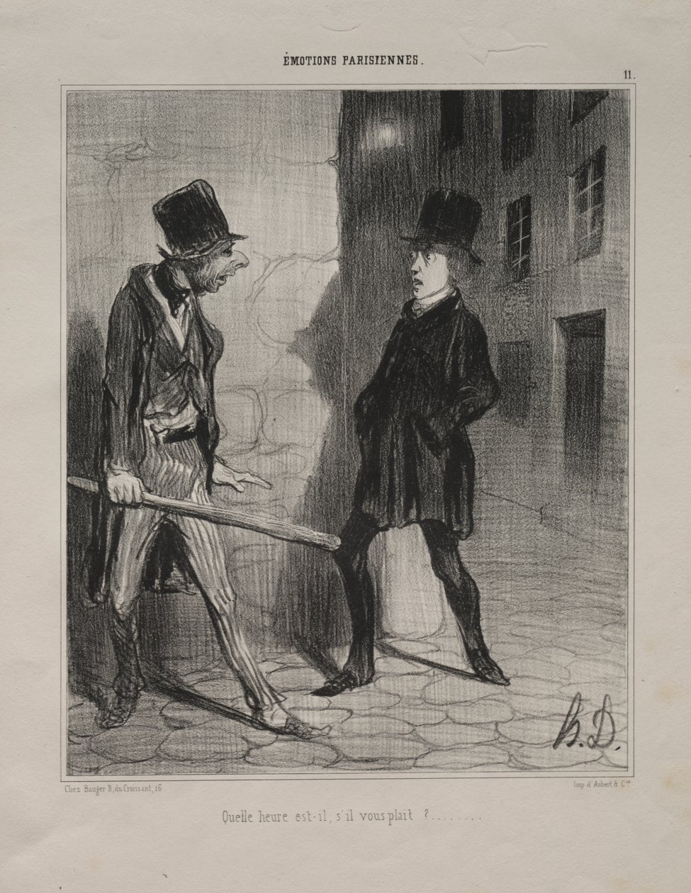 What Time is it, Please? by Honoré Daumier