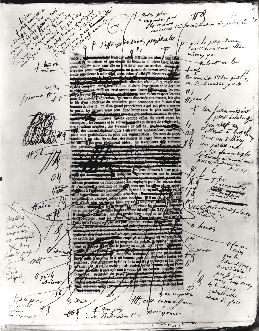 Page from one of Balzac