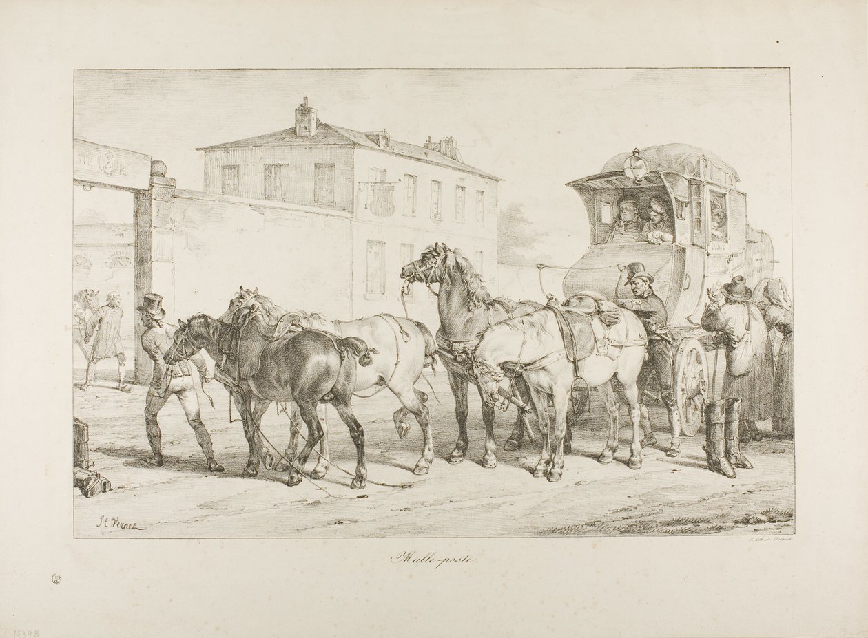 Mail Coach by Emile Jean Horace Vernet