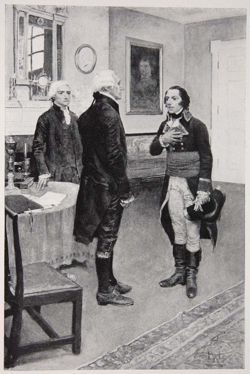 Citizen Genet Formally Presented to Washington, April 19th 1793 by Howard Pyle