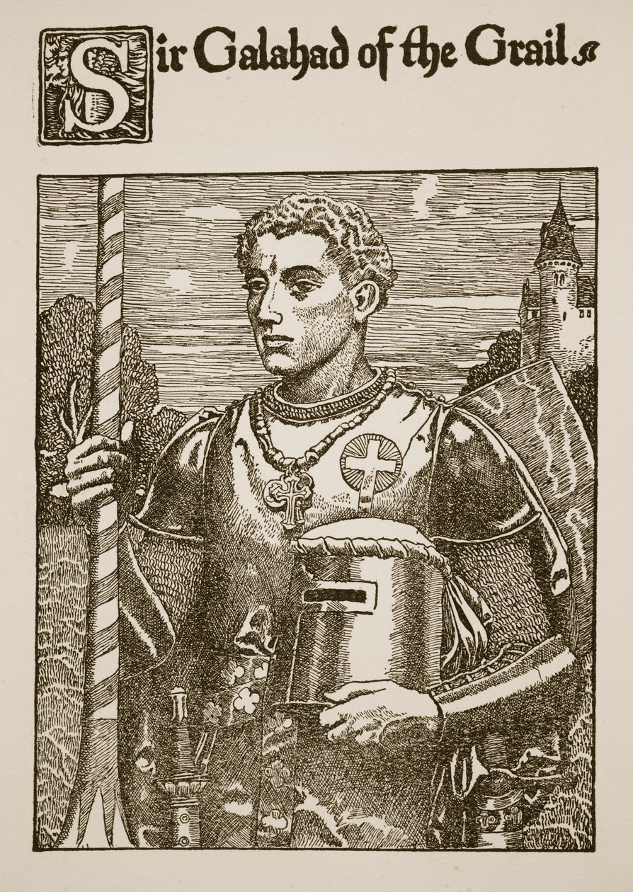 Sir Galahad of the Grail, Illustration from 