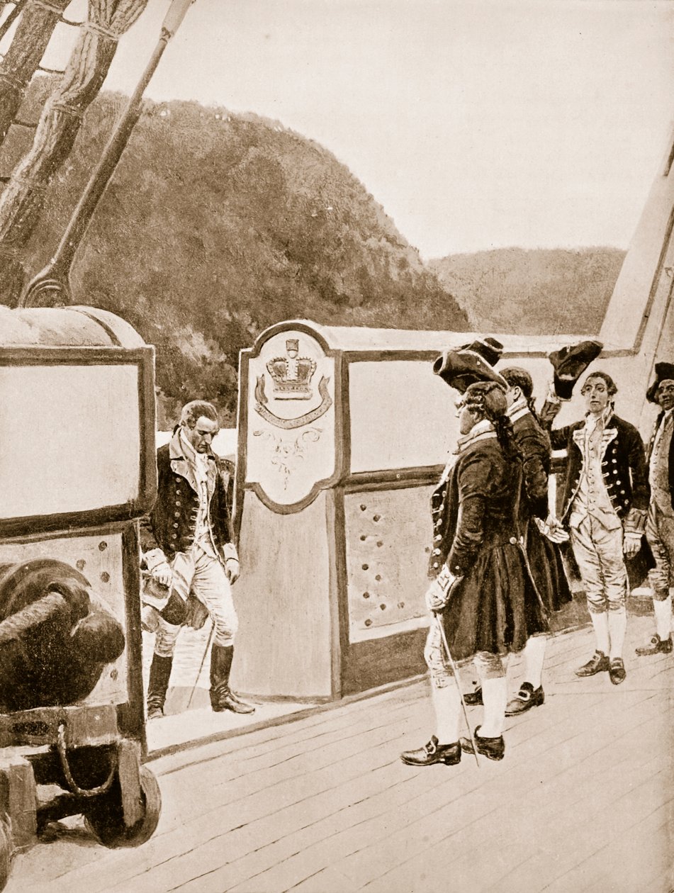 The Escape of Arnold on the British Sloop-of-War, Vulture by Howard Pyle