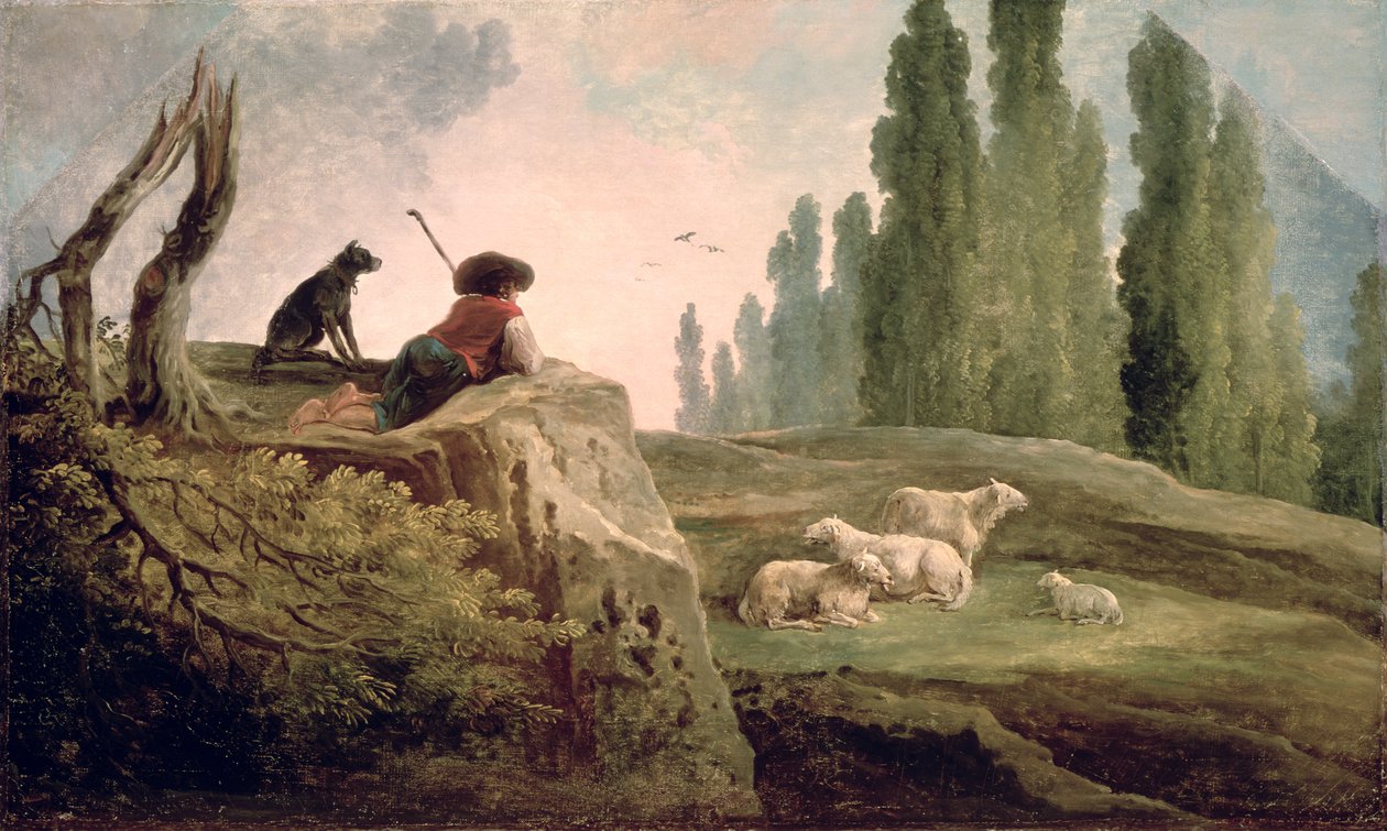 The Shepherd by Hubert Robert