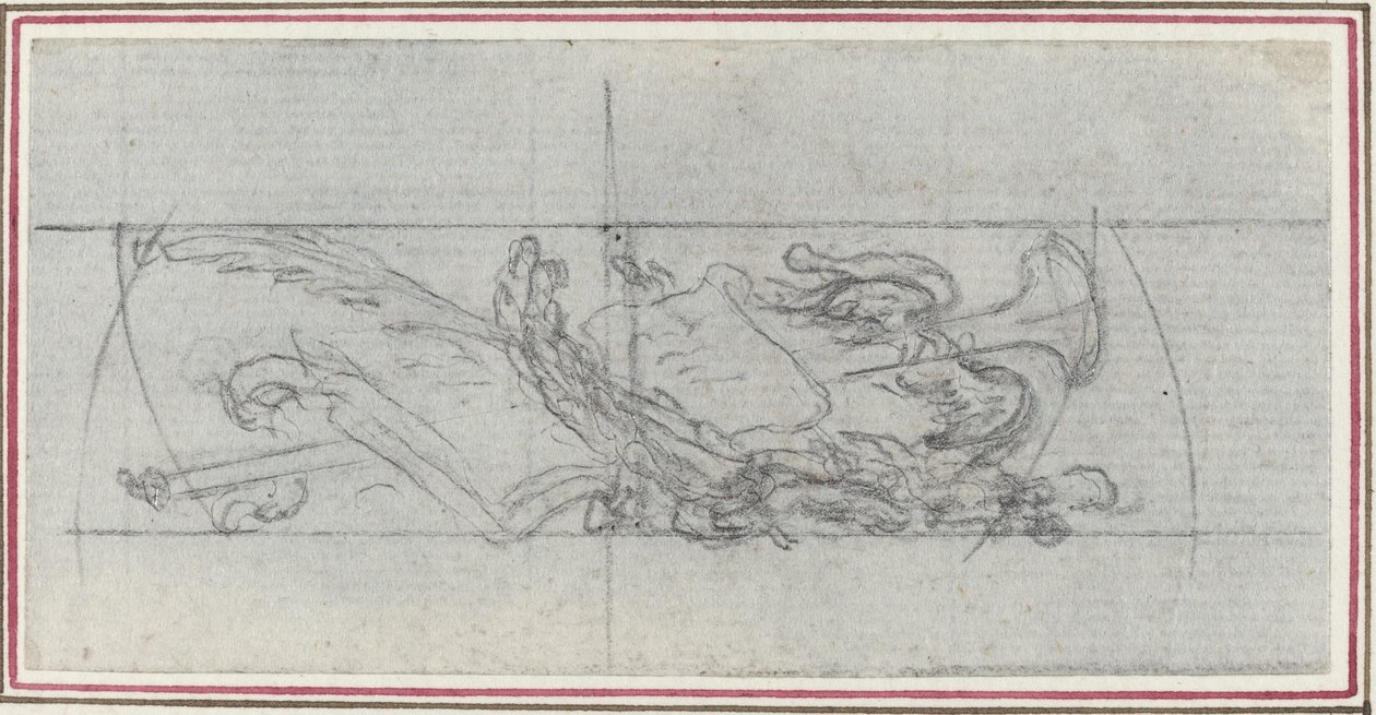 An Ornament with Symbols by Hubert Francois Gravelot