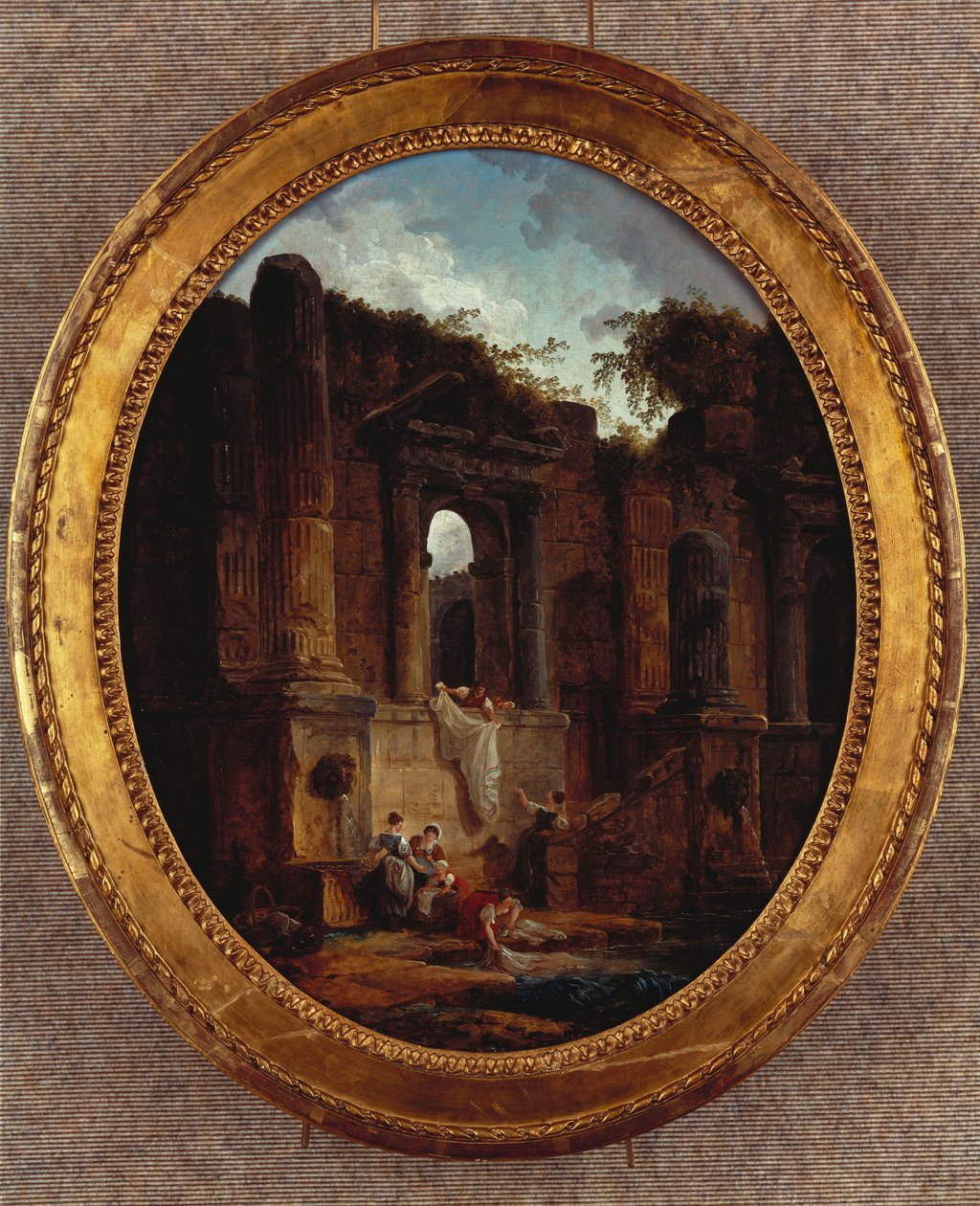 Landscape with Ruins by Hubert Robert