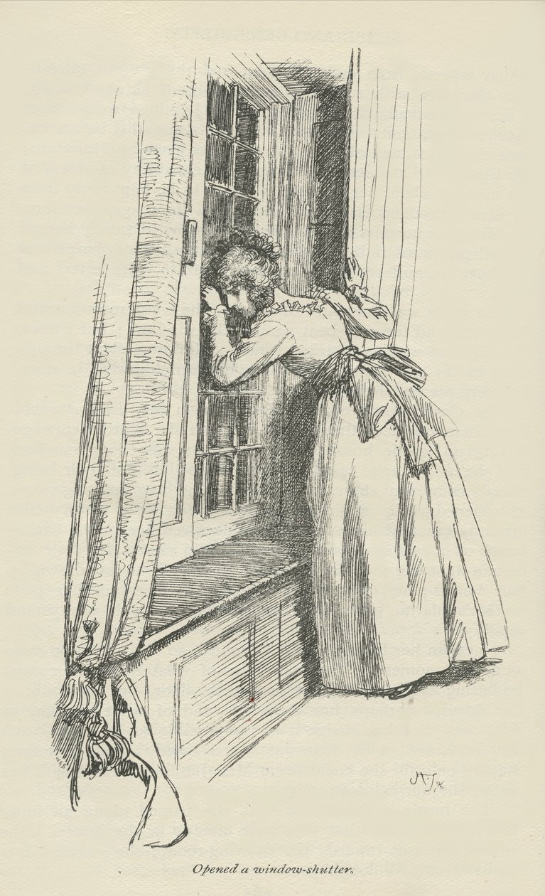 Opened a Window-Shutter by Hugh Thomson