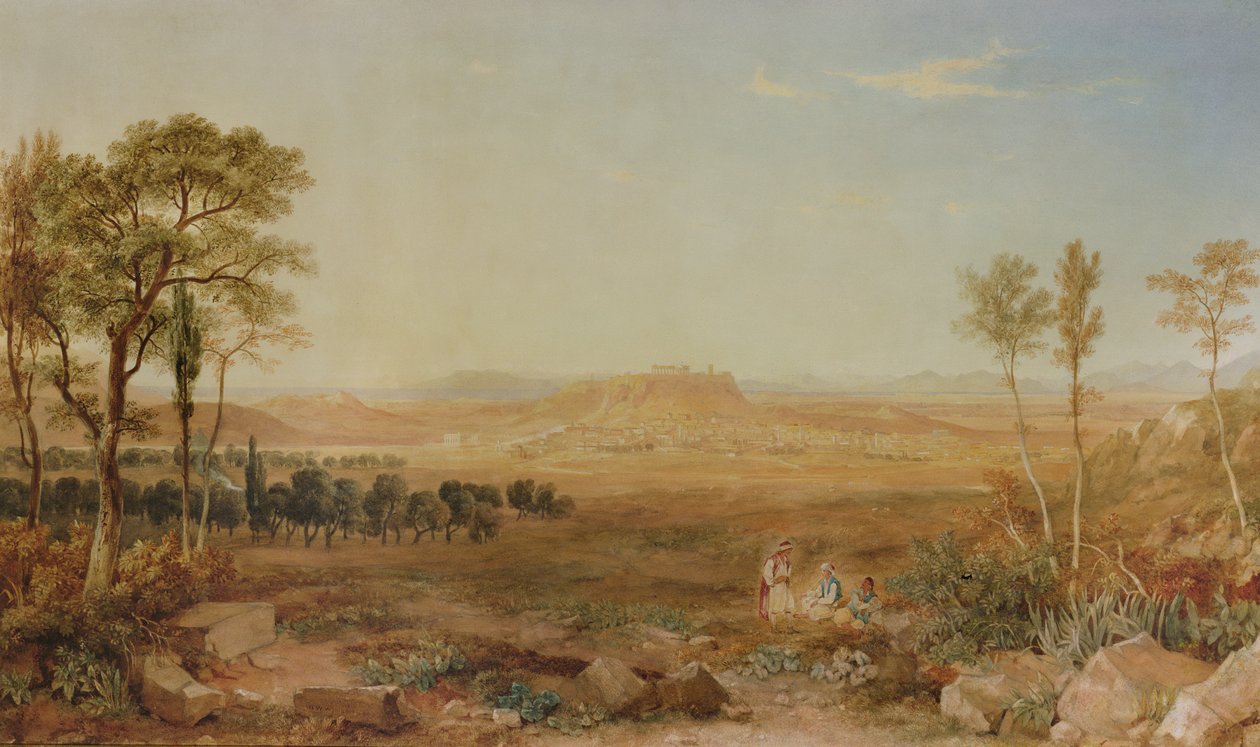 View of Athens by Hugh William Williams