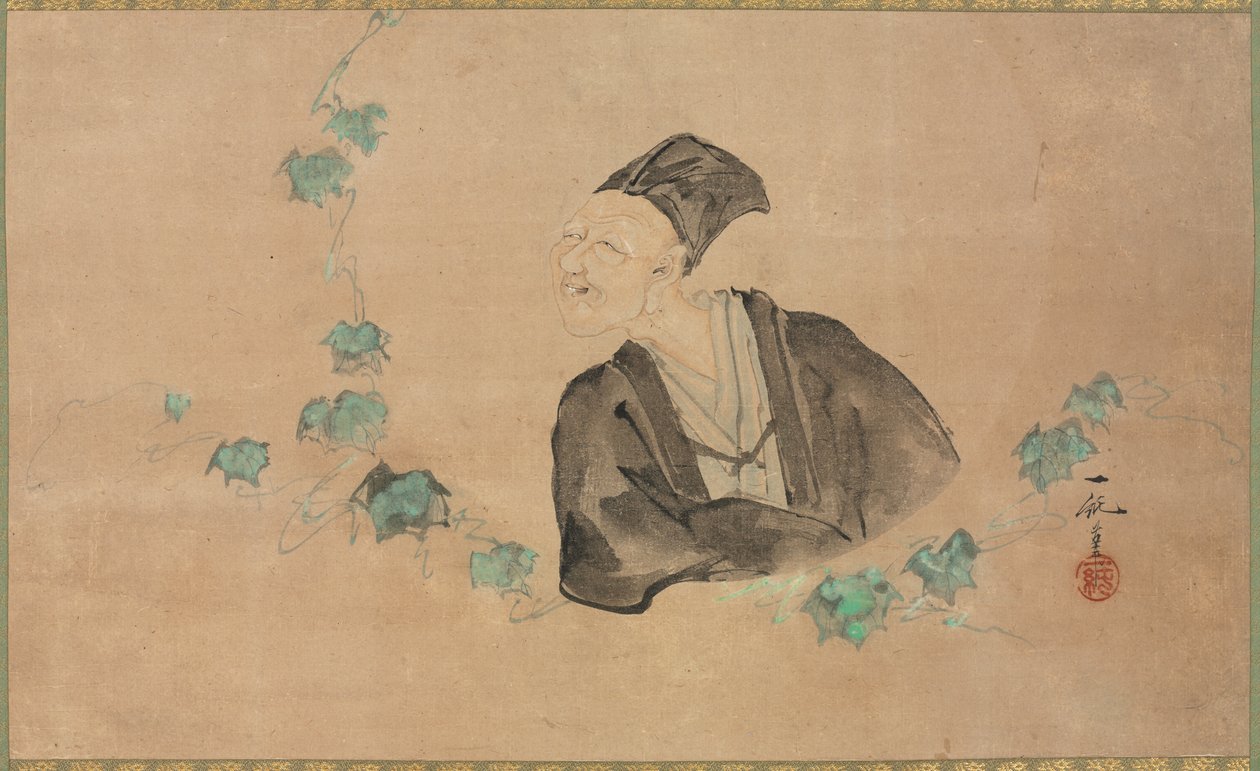 Portrait of Basho by Ichijun